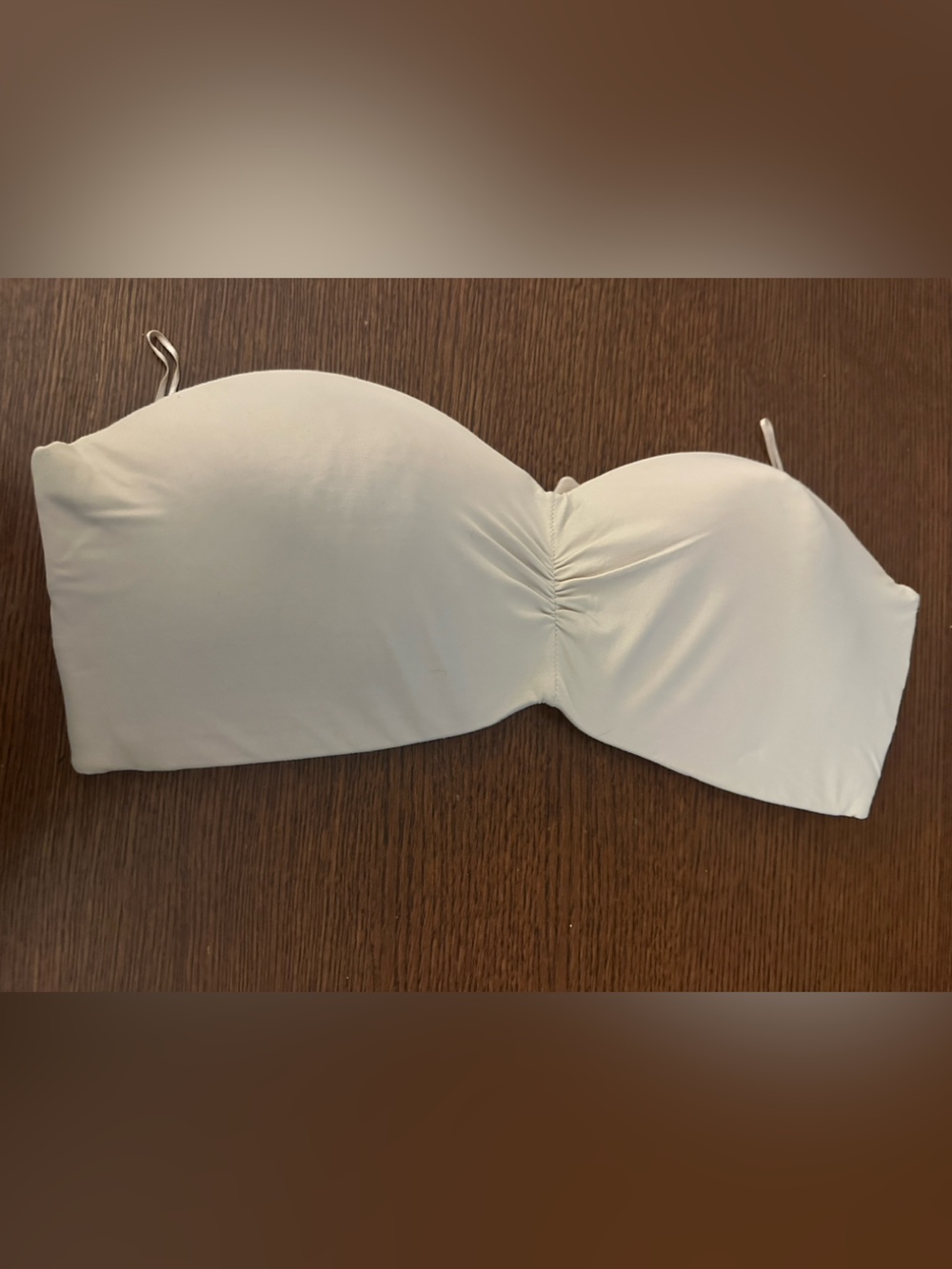 Lilyette Strapless Bandeau Dress Top in Cream